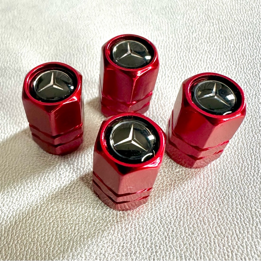 Mercedes Logo Valve Stem Caps - Picture 3 of 3